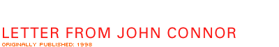 Letter from John Connor