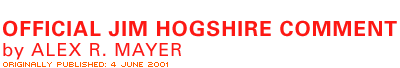 Official Jim Hogshire Comment by Alex R. Mayer
