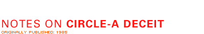 Notes on 'Circle-A Deceit'