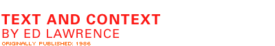 Text and Context