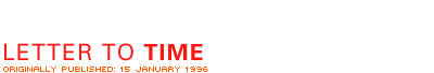Letter to Time