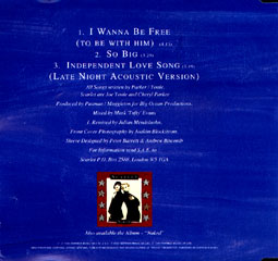 I Wanna Be Free (To Be With Him), back inlay I Wanna Be Free (To Be With Him), back inlay