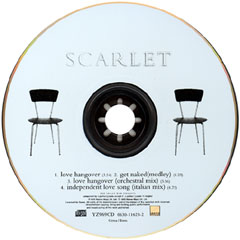 Love Hangover CD1 by Scarlet, disc Love Hangover CD1 by Scarlet, disc