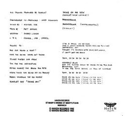 Shine On Me Now by Scarlet, back inlay Shine On Me Now by Scarlet, back inlay